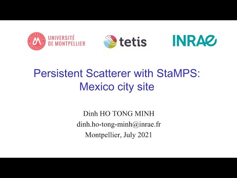 Persistent Scatterer InSAR time series with StaMPS in Window and Unix, Session 3/3