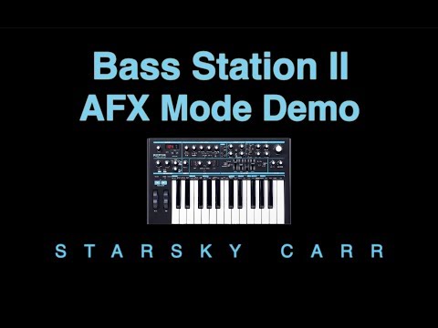Novation Bass Station AFX Mode Demo and Tutorial