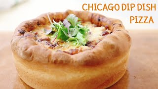(손반죽)How to make chicago deep dish pizza 치즈폭탄 시카고 딥디쉬 피자만들기
