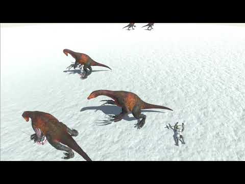5 Therizinosaurus vs 5x all units - Animal Revolt Battle Simulator