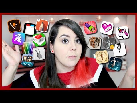 Trying free art apps!