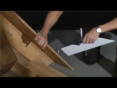 Schablone für den Bereich der Fußpfette | ISOVER Quick-Tipp #71