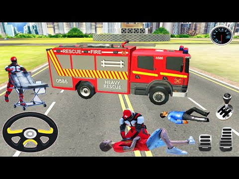 Firefighter Robot Transform Truck - Emergency Rescue Simulator - Android Gameplay