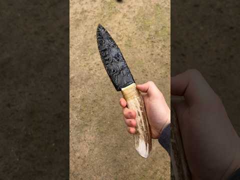 Making an Obsidian Knife! #knifemaking