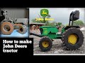 How To Make John Deere Tractor With Cardboard