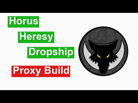Horus Heresy Thunderhawk/Stormbird proxy build