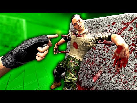 PINNING Ragdolls to a SPIKE Wall - Hard Bullet VR Gameplay