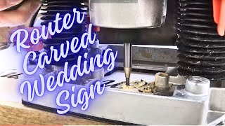 Router Carved wooden sign from pallet wood #004