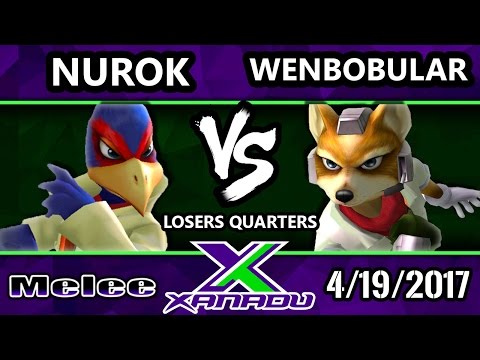 S@X 198 - Nurok (Falco) Vs. Wenbobular (Fox) - SSBM Losers Quarters - Smash Melee