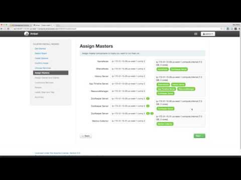 Set up cluster through Ambari web client