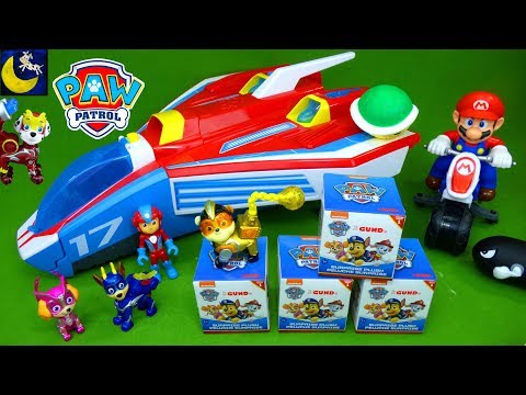 Paw Patrol Surprise Toys Mighty Pups Super Paws Mighty Jet Nintendo Mario Blind Bags Toys Kids Video