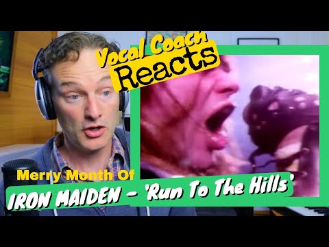 Vocal Coach REACTS - IRON MAIDEN 'Run To The Hills'