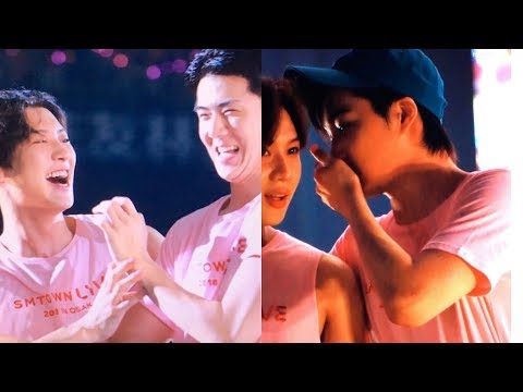 180728 EXO Cute, Funny Moment with SM Family - SMTOWN Live Osaka  D1