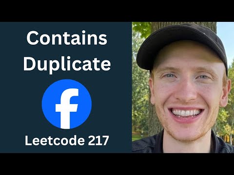 Contains Duplicate - Leetcode 217 - Hashmaps & Sets (Python)