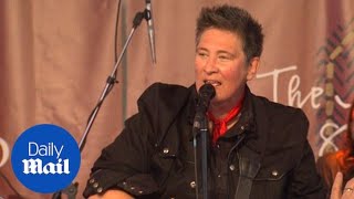k.d. lang performs &#39;Sorrow Nevermore&#39; in Los Angeles - Daily Mail