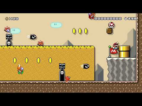 さばくEX by ミヤビノ1A 🍄 Super Mario Maker 2 😶 No Commentary　⚿abr