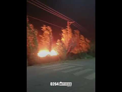 Incendio en Rawson San Juan