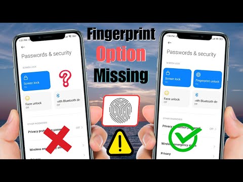 How To Fix Fingerprint Option Not Showing In Settings
