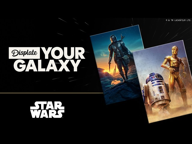 Vídeo relacionado con Displate Póster metálico Star Wars Retro Pop Mandalorian Decoración de pared para dormitorio, montaje magnético, 32 x 45 cm