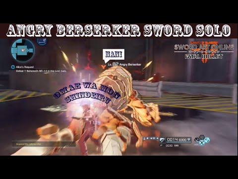 Sword Art Online Fatal Bullet Sword & Gun Solo(no Damage)(practice)