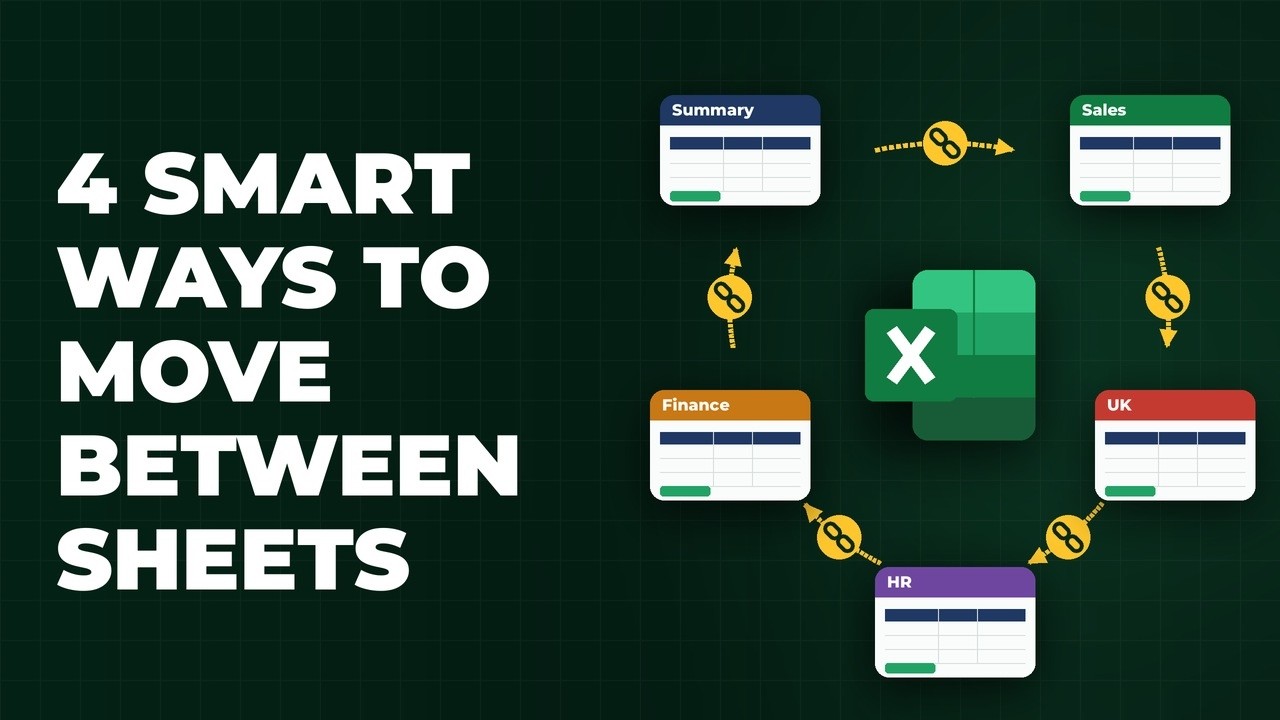 4 Smart Ways to Move Between Sheets in Excel (Navigate Like an App)