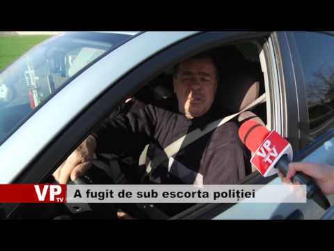 A fugit de sub escorta poliției