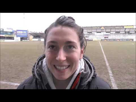 Audrey Demoustier après SC Eendracht Aalst - FWS Woluwe le 03.03.2018