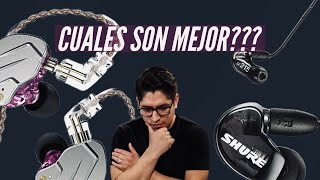 Video thumbnail for COMPARANDO  LOS IN EARS MÁS VENDIDOS!!! SHURE 215 VS  KZ ZS10 PRO by Leniam Roldan