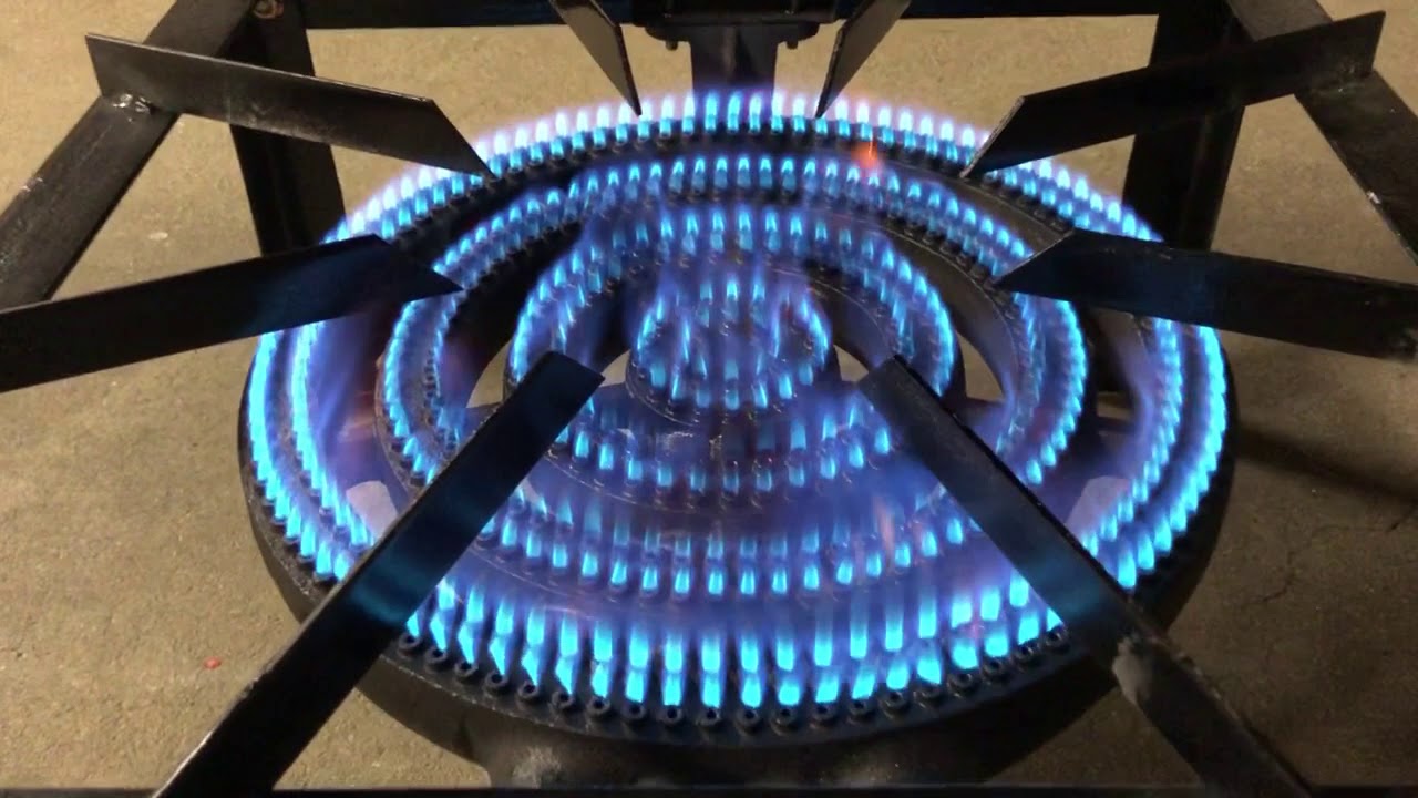 Ignite High Pressure 4 Ring Burner Cast Iron 72 Megajoules/H LPG Gas 6.9kPa Gas Pressure