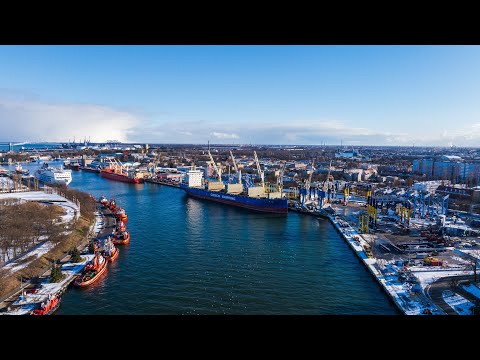 Port Gdańsk: przeładunek maszyny do drążenia najdłuższego tunelu kolejowego w Polsce