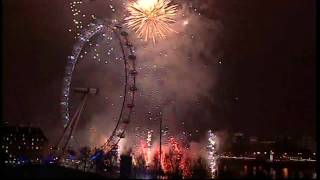 New Years Eve Auld Lang Syne music and fireworks HQ