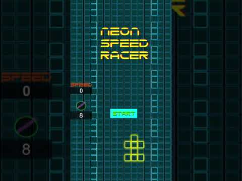 Neon Speed Racer Video