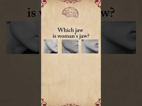 Guess Which is Women jaw | Intuition test ✨