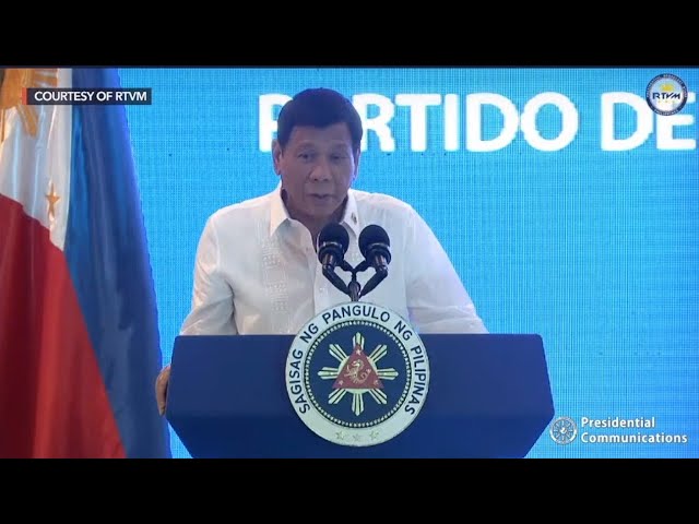 Duterte says he’ll run for vice president to be immune from suit