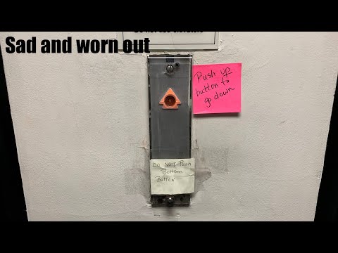 Sad and Worn Out Otis Autotronic Elevators @ Law and Commerce Bldg - Bluefield, WV