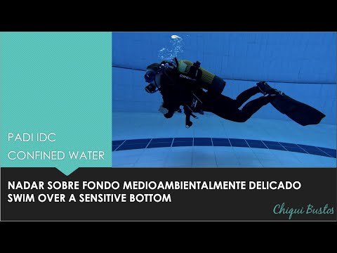 Nadar sobre fondo medioambientalmente delicado. Swim over a sensitive bottom.