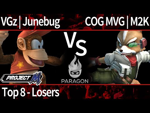 Paragon PM - VGz | Junebug (Diddy) vs COG MVG | M2K (Fox, Sheik) - Top 8 - Losers
