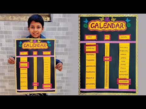 DIY Paper Calendar | 2024 Calendar | Handmade Wall Calendar | New Year Calendar | Easy DIY Calendar