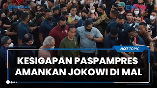 Kesigapan Paspampres Amankan Presiden Jokowi saat Pengunjung Manado Town Square Berdesakan