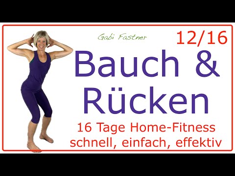 12/16 🔺 33 min. Bauch und Rücken trainieren | Workout ohne Geräte