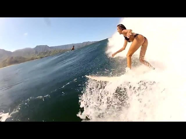 Surfing The Distance At Pavones - 2 Minute Long Ride - 2017