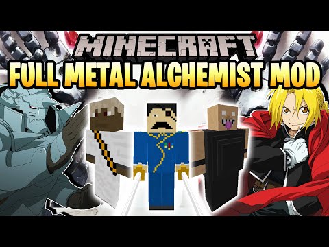 FULL METAL ALCHEMIST MOD 1.14.4 - Minecraft Mod Review en Español | Edward Elric, Roy Mustang...