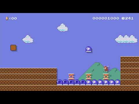 Pスイッチの逆襲(P-Switch strikes back!) by ひが - Super Mario Maker - No Commentary 1bm