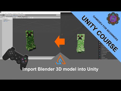 37 Import 3d models from Blender in Unity