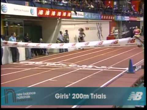 Girls 200m Prelim Heat 4 - New Balance Indoor Nationals 2011