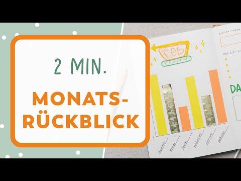 Monatsrückblick im Bullet Journal | schnell & einfach den Monat reflektieren