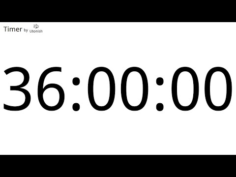 36 Hour Countup Timer