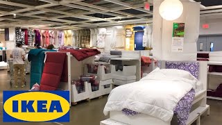 IKEA BED TEXTILES BEDDING BLANKETS DUVETS SHEETS SHOP WITH ME SHOPPING STORE WALK THROUGH