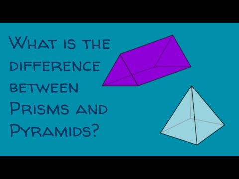 What is the difference between prisms and pyramids