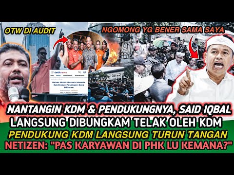 Challenging KDM and his supporters, Said IQBAL was silenced decisively by KDM. Netizens responded...